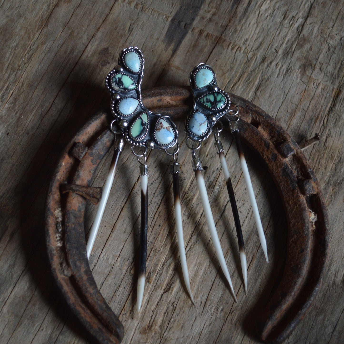 Mismatch Quill Earrings