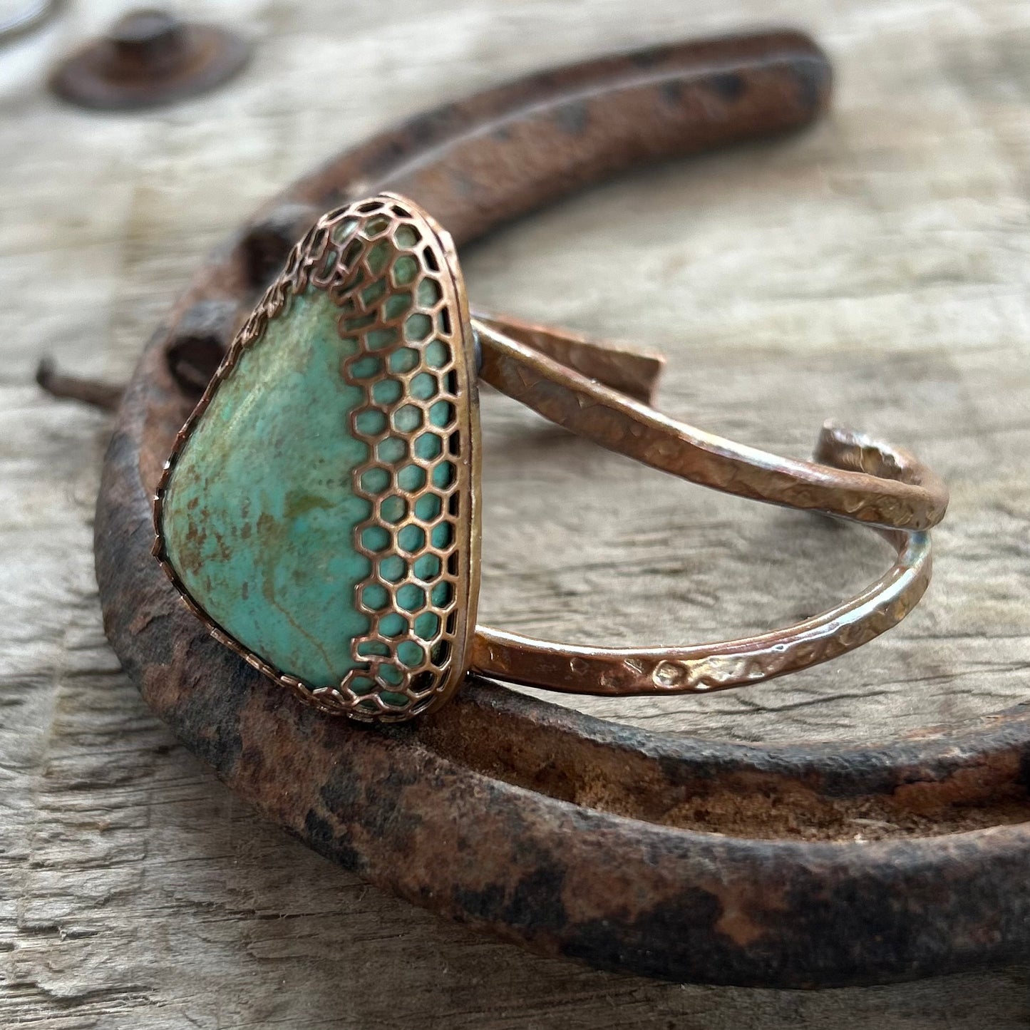 Turquoise Copper Cuff