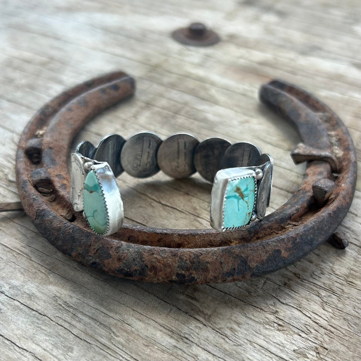 Dime Turquoise Cuff