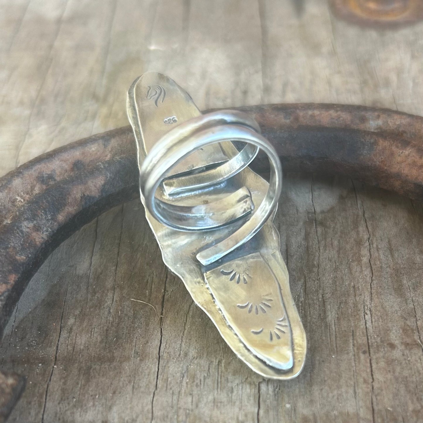 Blue Crawler Ring