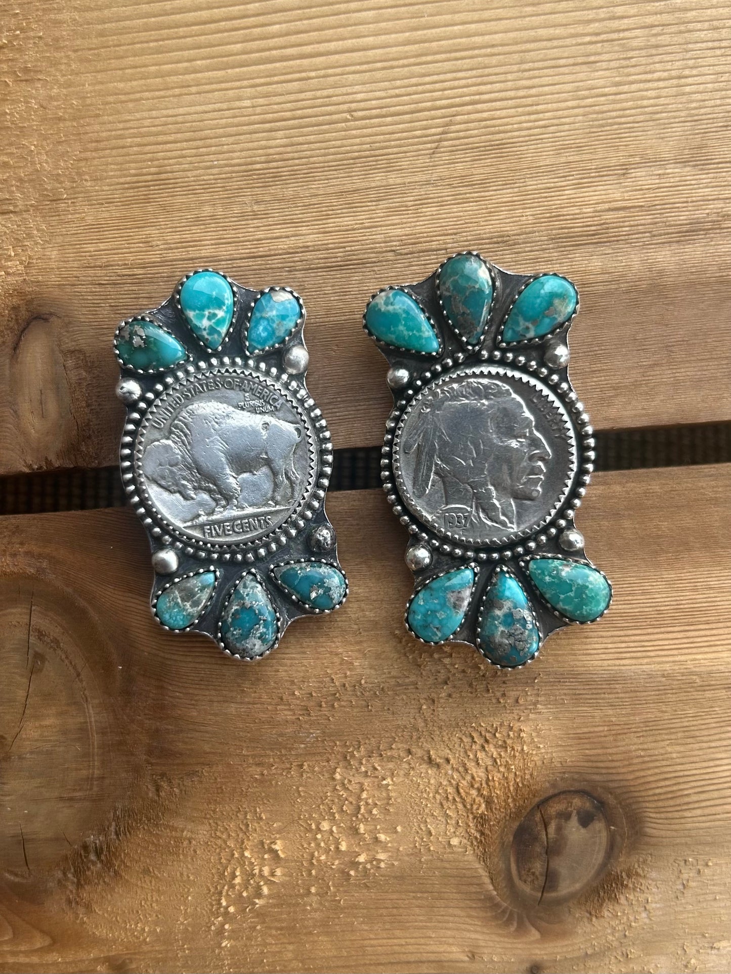 Buffalo nickel rings