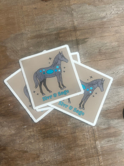 Turquoise Sticker