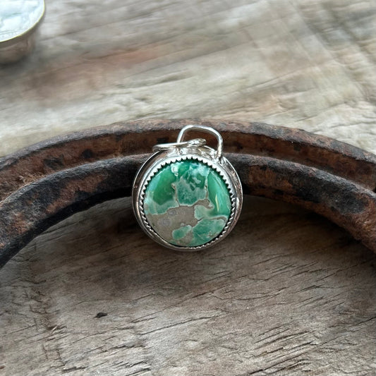 Lucien Variscite Buffalo Nickel Pendant