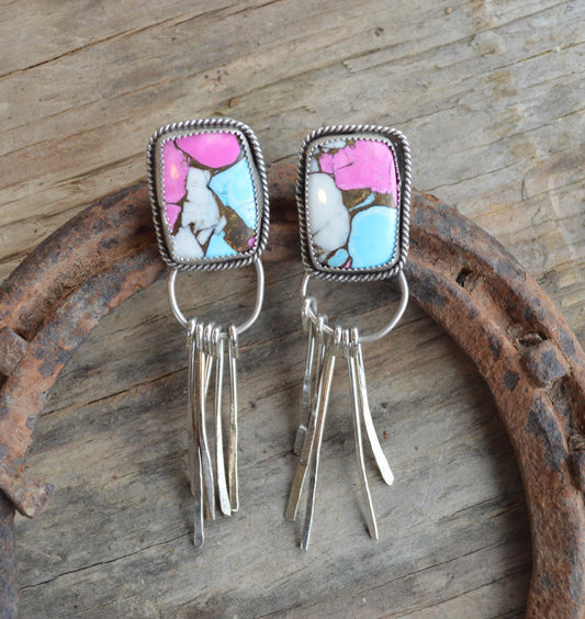 Cotton Candy Studs