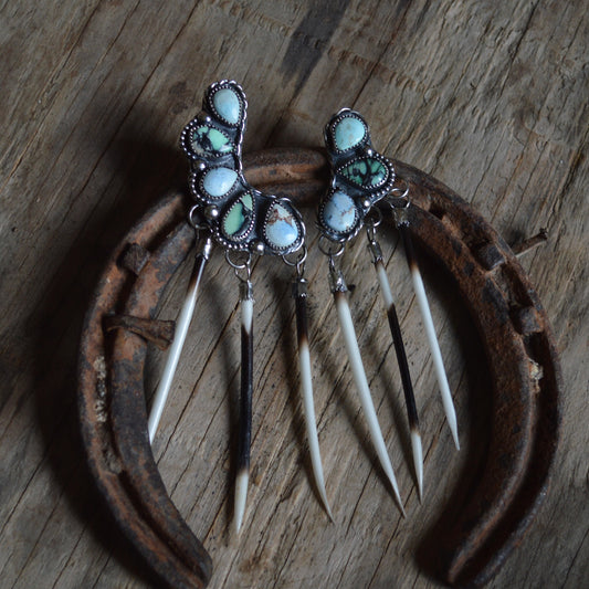 Mismatch Quill Earrings