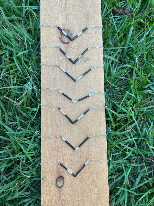 Porcupine quill necklace
