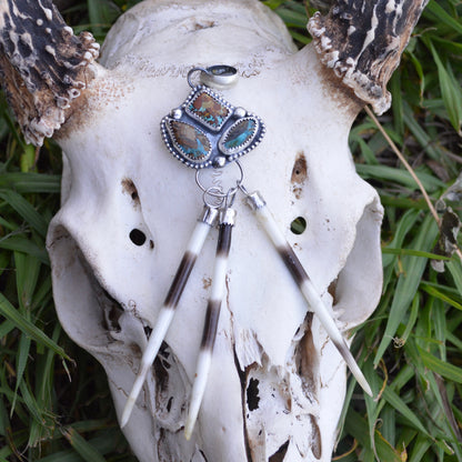 Blue Diamond Quill Pendant