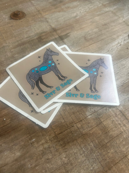 Turquoise Sticker