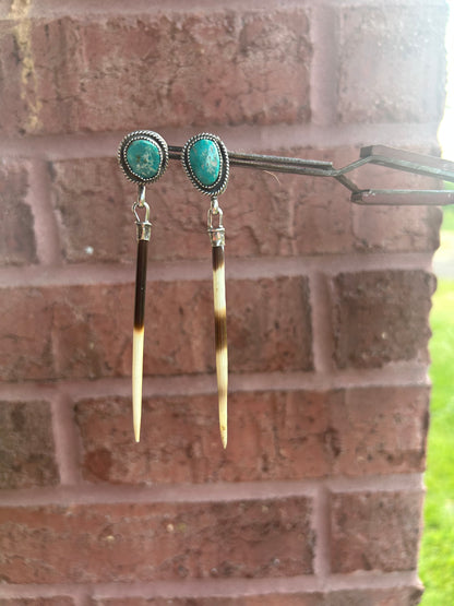 White Water Turquoise Earrings