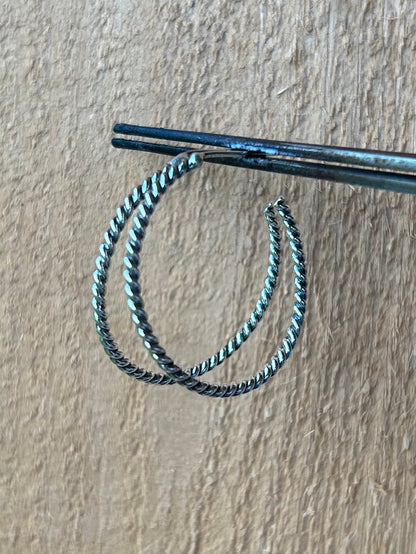 Star & Moon Twist Hoops
