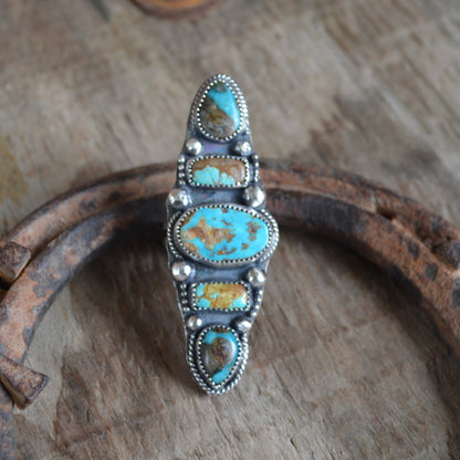 Blue Crawler Ring