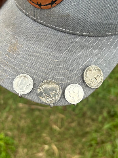 Coin hat clips