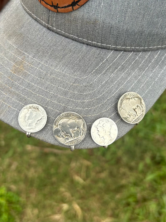 Coin hat clips