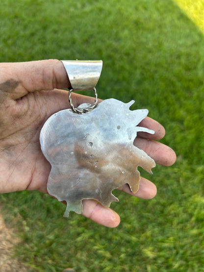 Second half payment of custom Indian skull pendant