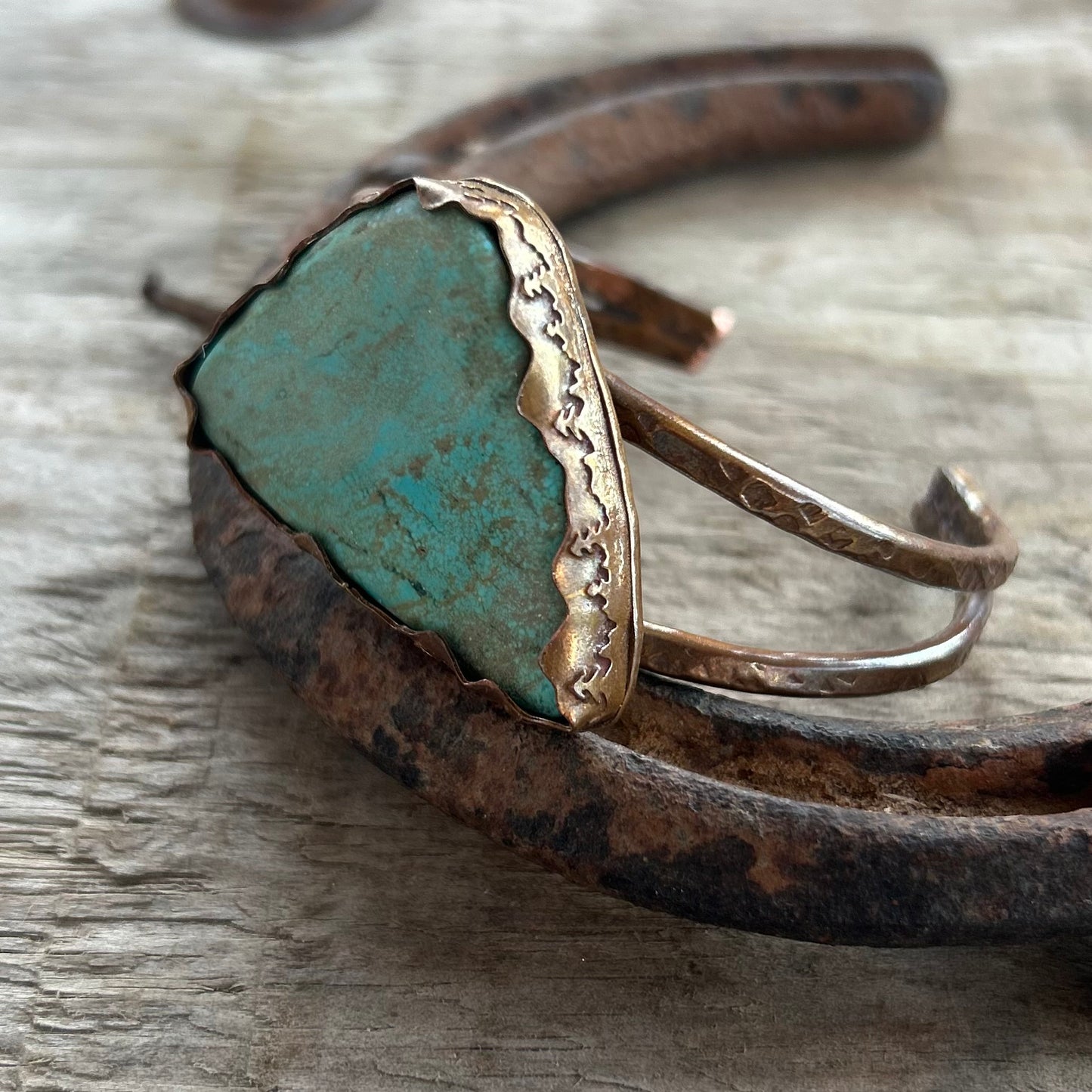 Turquoise Copper Cuff