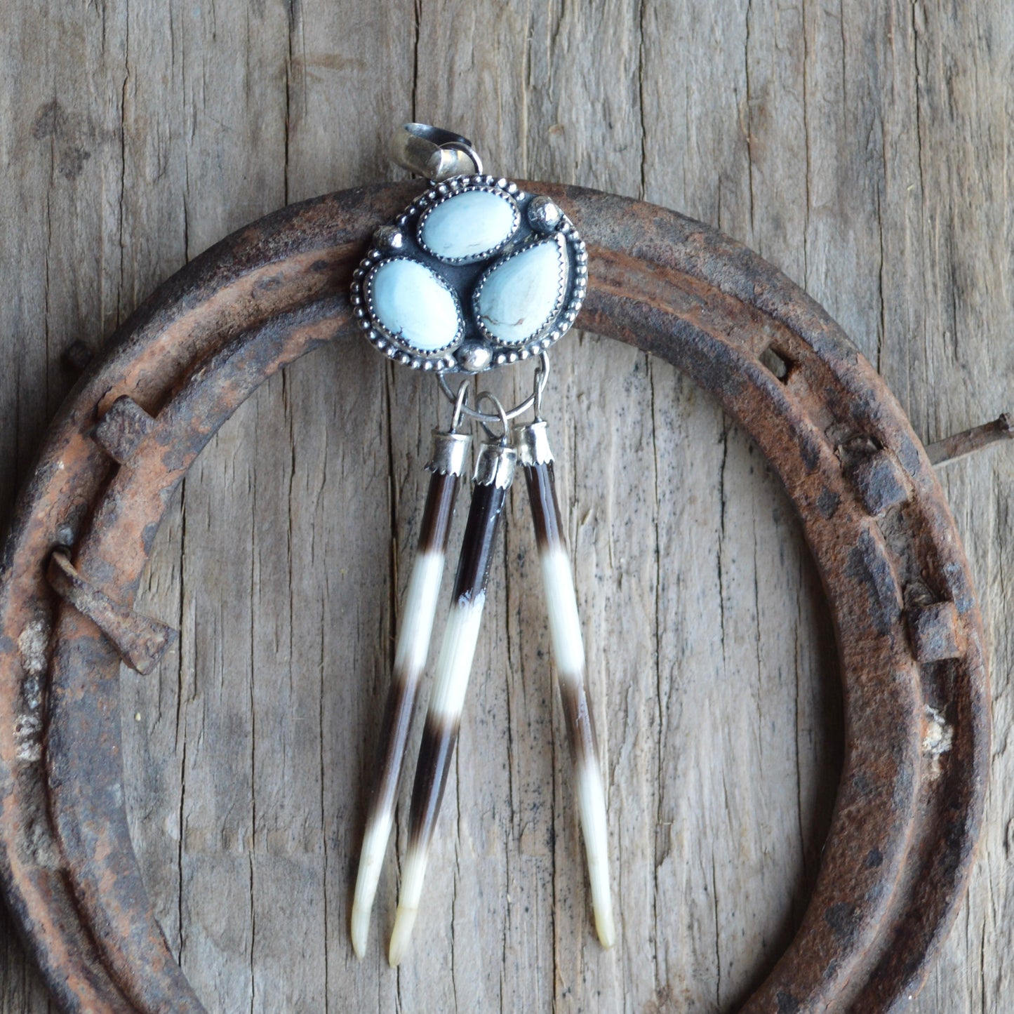 Golden Hill Quill Pendant