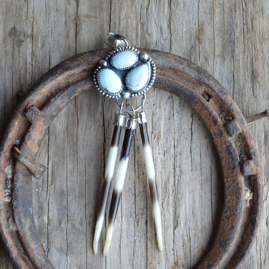 Golden Hill Quill Pendant
