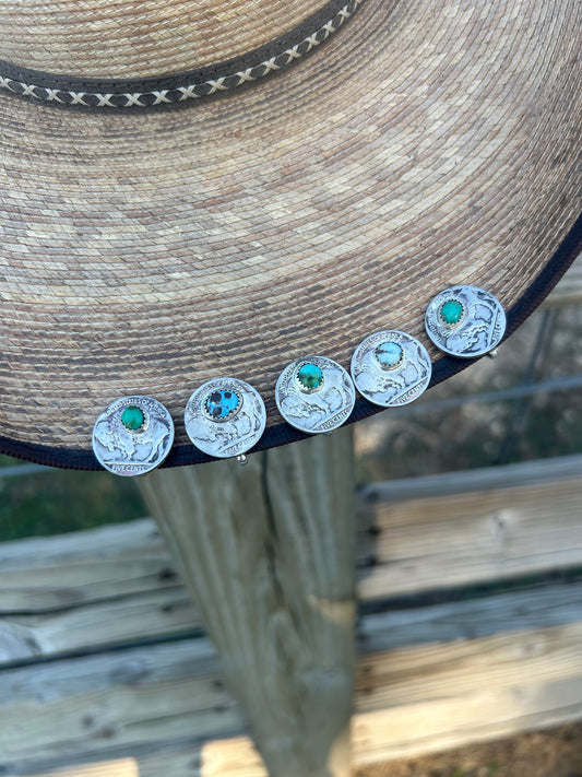 Buffalo Nickel Hat Clips