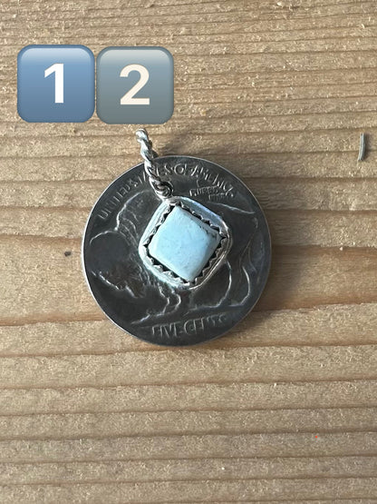 Buffalo Nickel and Turquoise Pendant