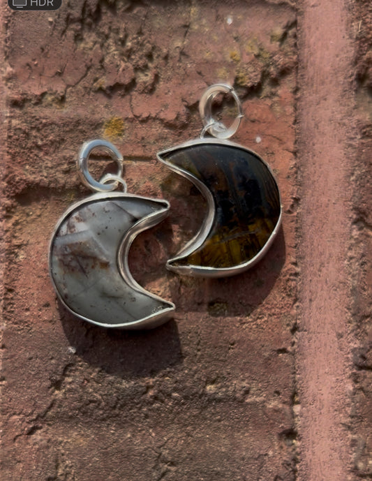 Moon Huggie Earrings