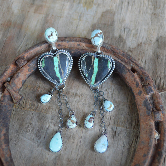 Heart Dangle Earrings