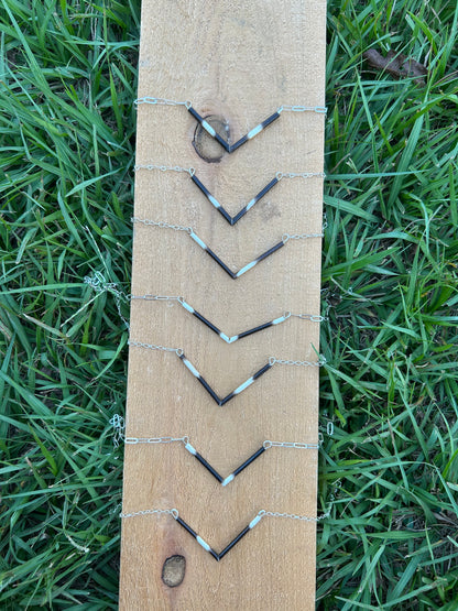 Porcupine quill necklace