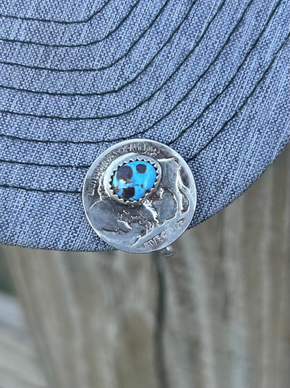 Buffalo Nickel Hat Clips