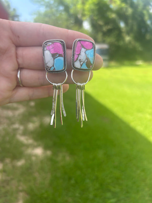 Cotton Candy Studs